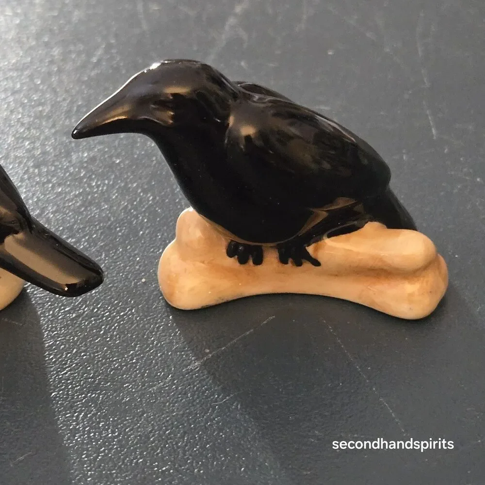 2026 Target Hyde & Eek 3pk Mini Black Raven Figurines Spooky Halloween NEW